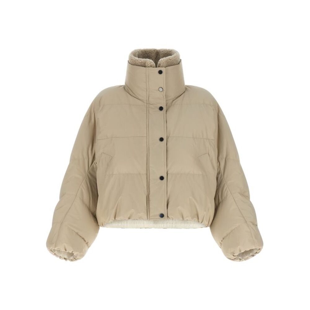 Brunello Cucinelli Beige Cotton Full-Length Women's Jacket
